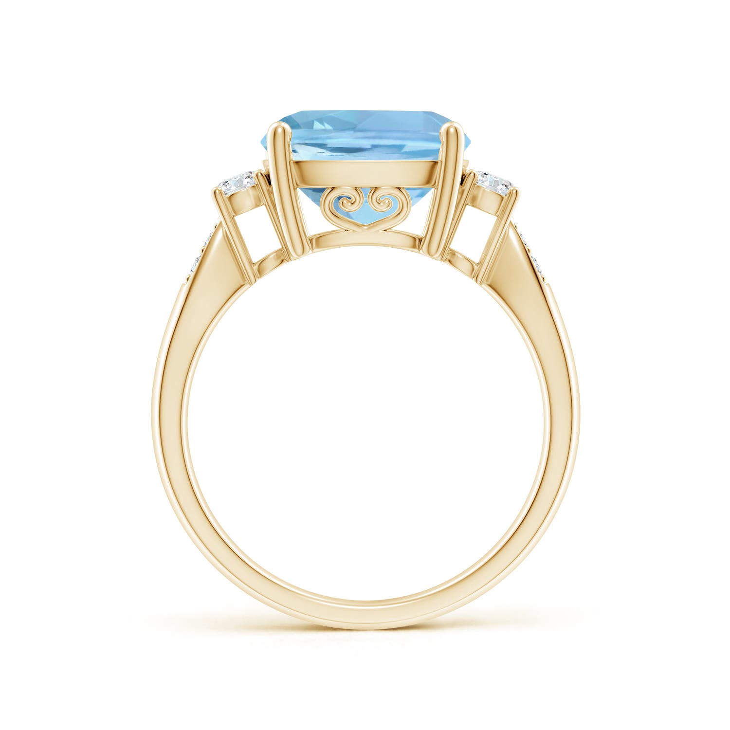 AAAA - Aquamarine / 3.7 CT / 14 KT Yellow Gold