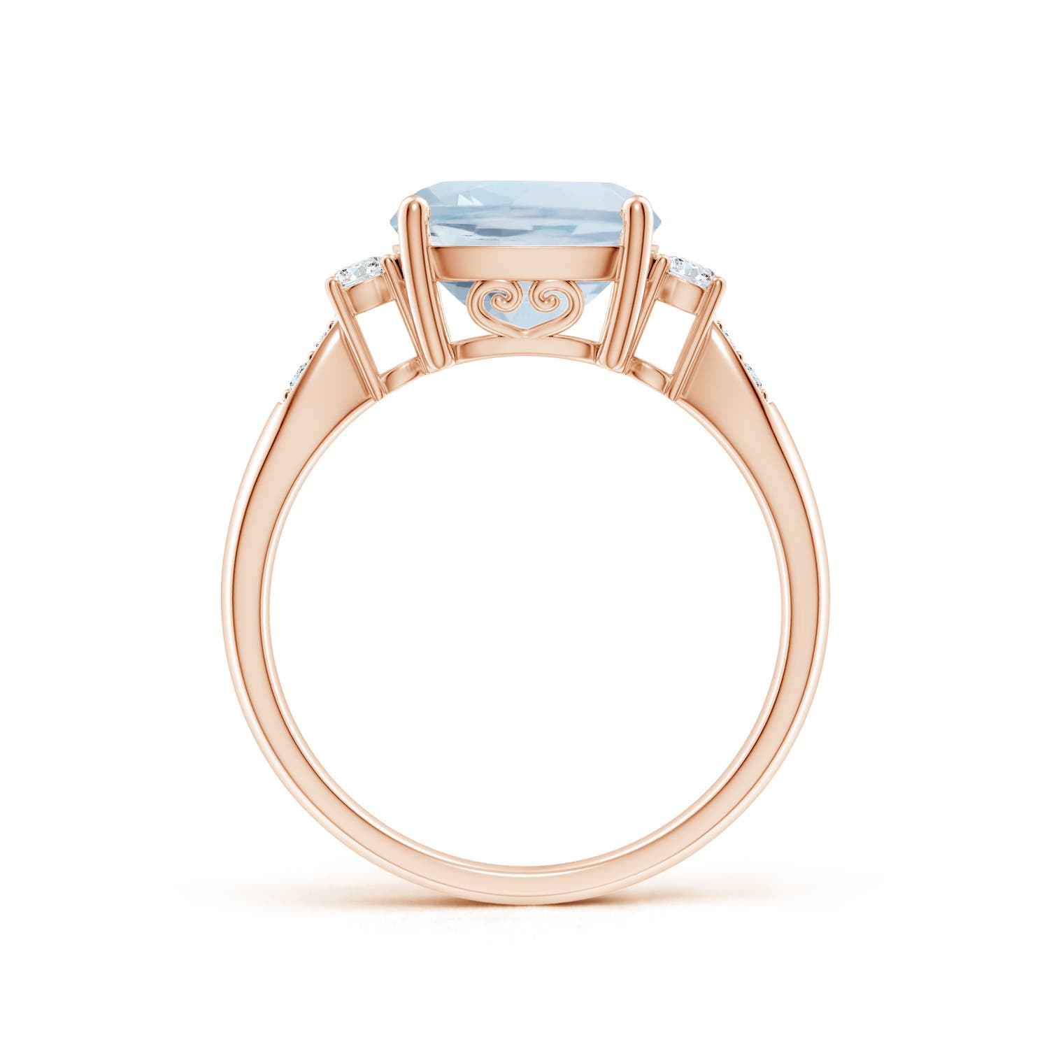 A - Aquamarine / 2.87 CT / 14 KT Rose Gold