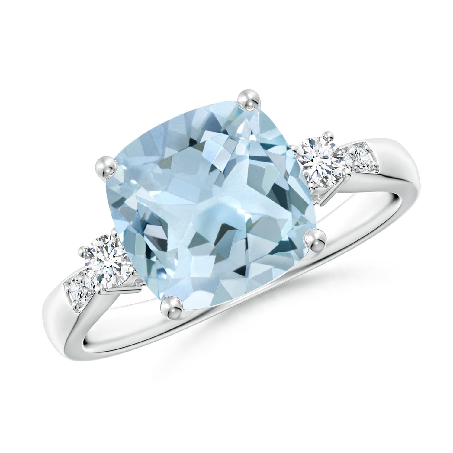 AA - Aquamarine / 2.87 CT / 14 KT White Gold