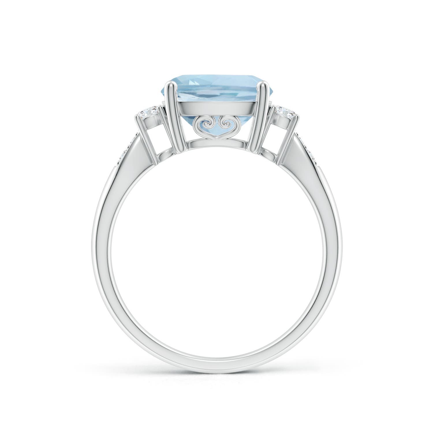 AA - Aquamarine / 2.87 CT / 14 KT White Gold