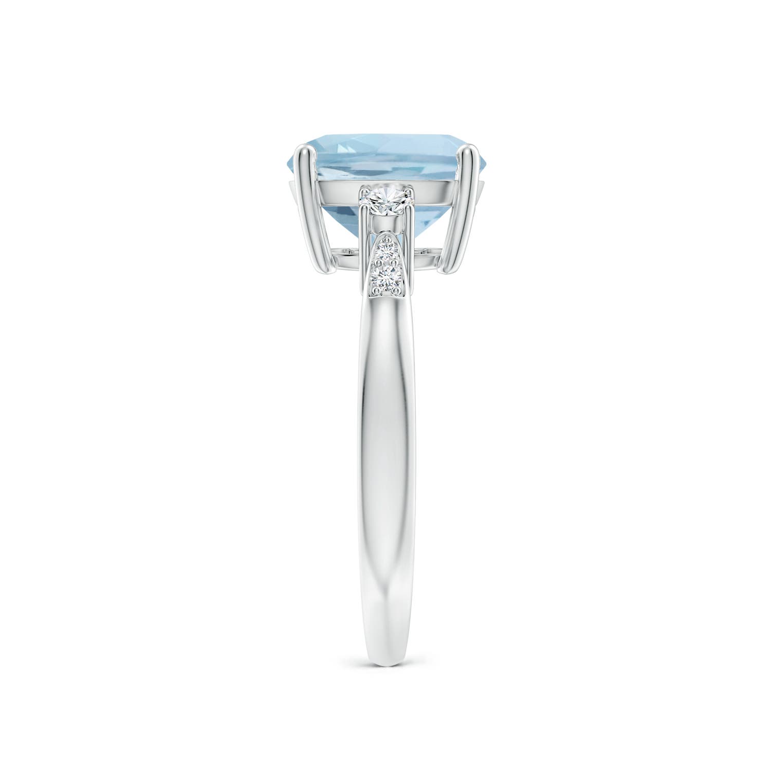 AA - Aquamarine / 2.87 CT / 14 KT White Gold