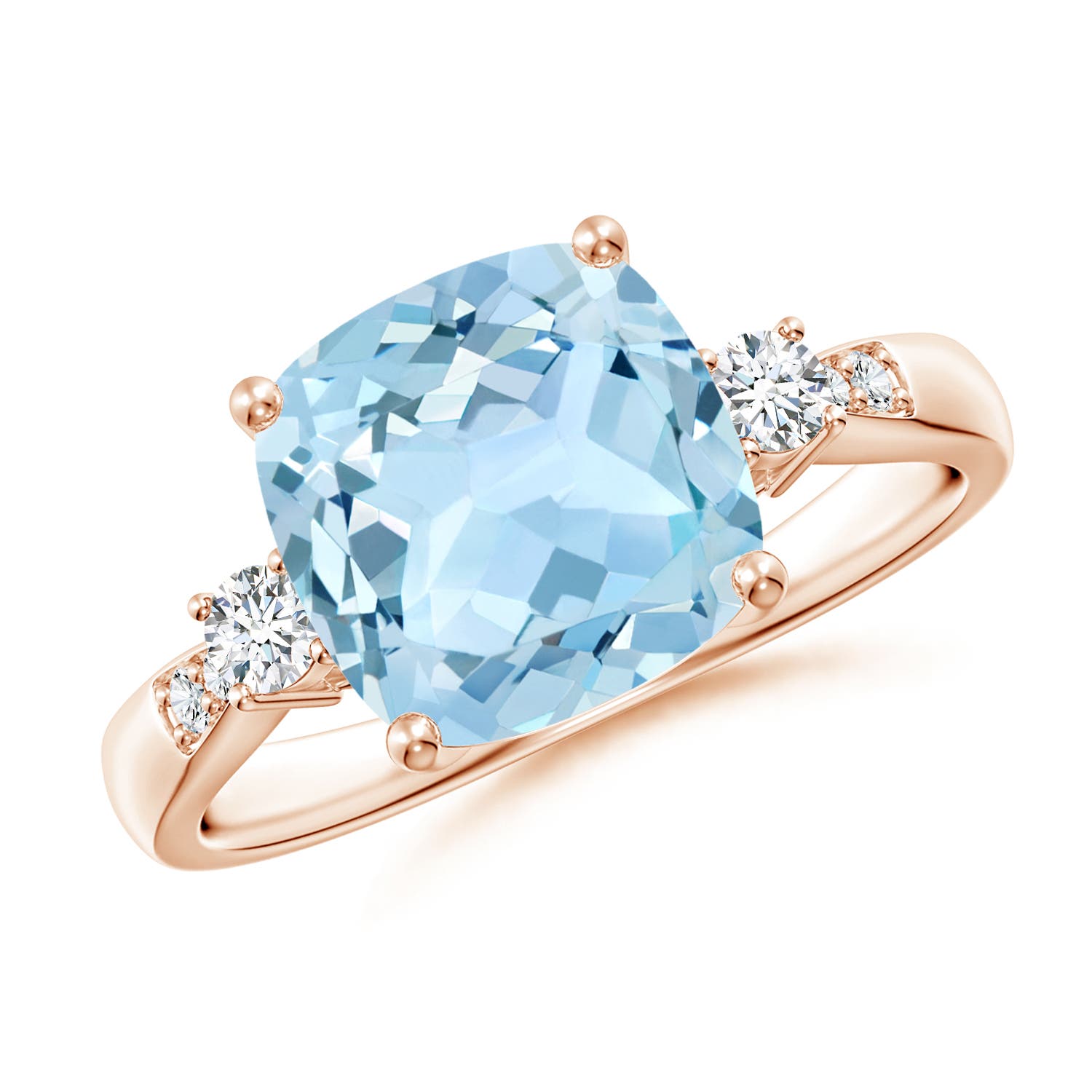 AAA - Aquamarine / 2.87 CT / 14 KT Rose Gold