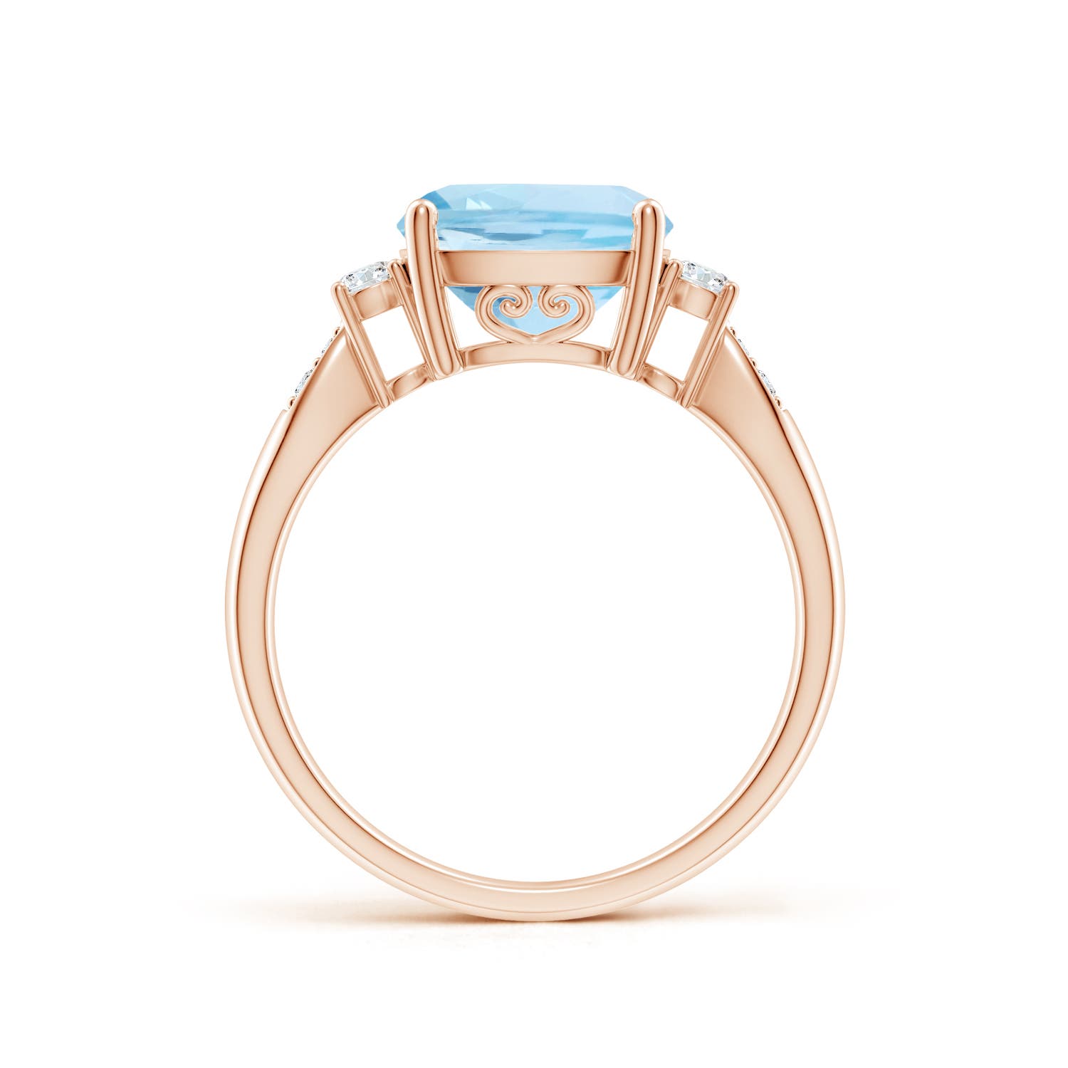 AAA - Aquamarine / 2.87 CT / 14 KT Rose Gold