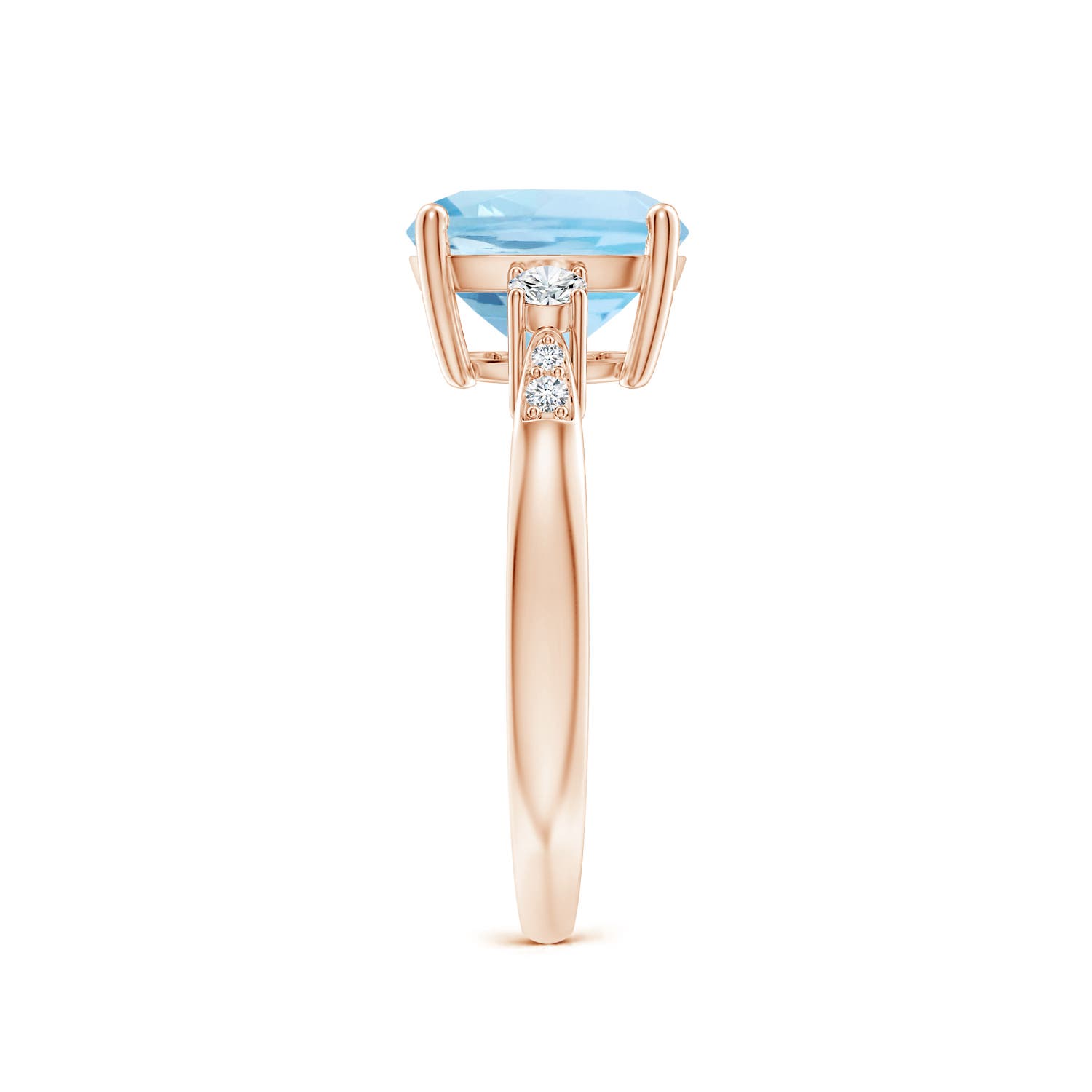 AAA - Aquamarine / 2.87 CT / 14 KT Rose Gold