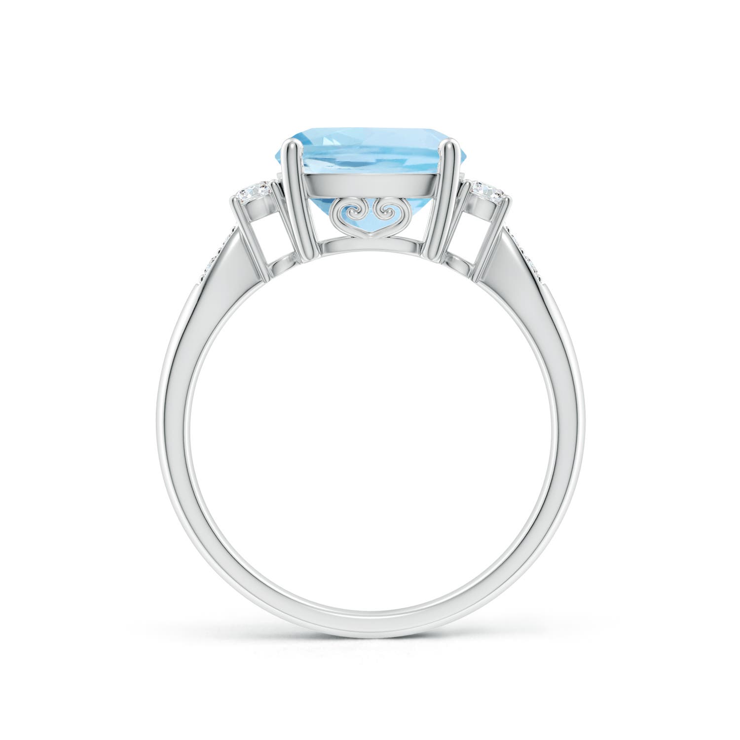 AAA - Aquamarine / 2.87 CT / 14 KT White Gold