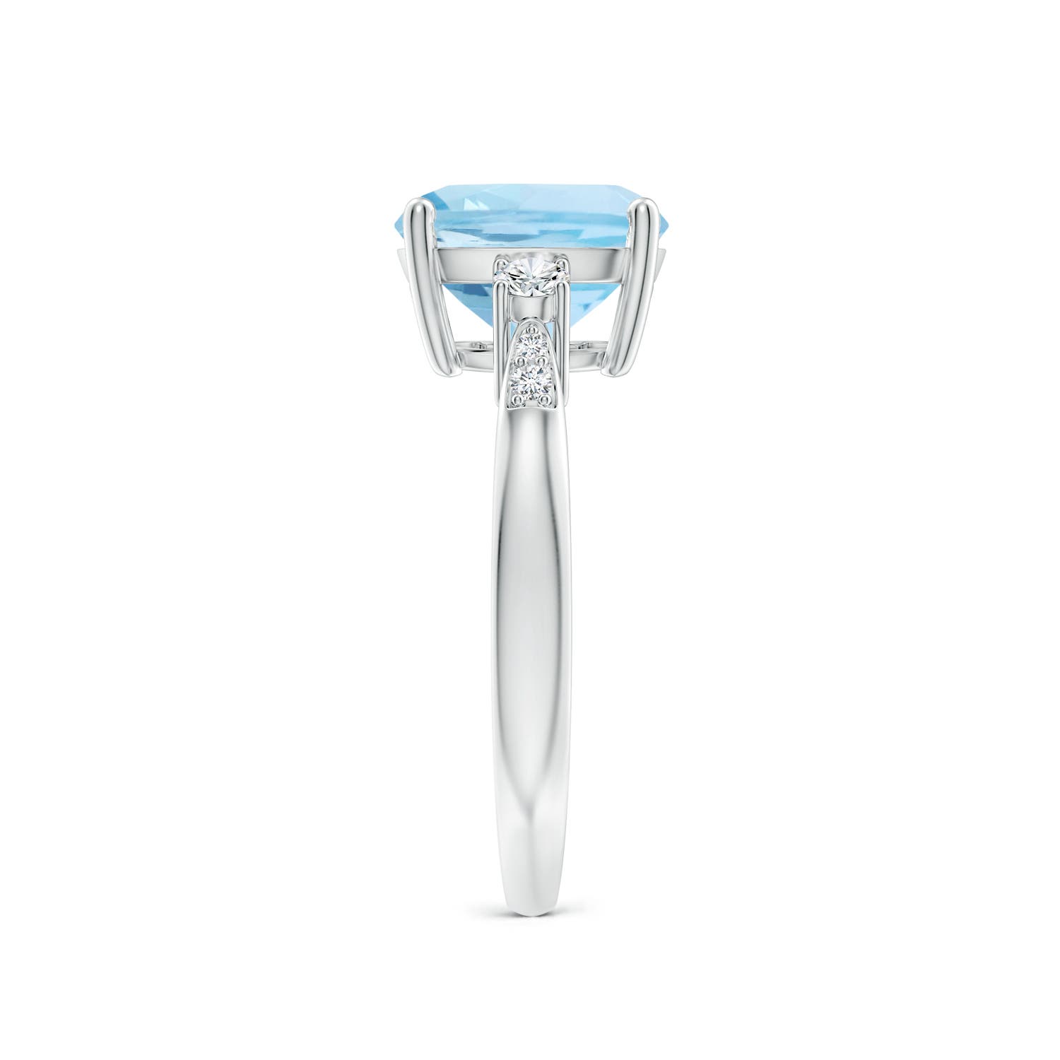 AAA - Aquamarine / 2.87 CT / 14 KT White Gold