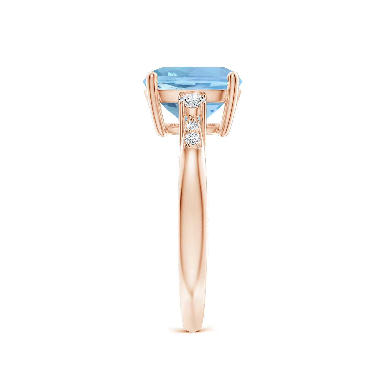 AAAA - Aquamarine / 2.87 CT / 14 KT Rose Gold