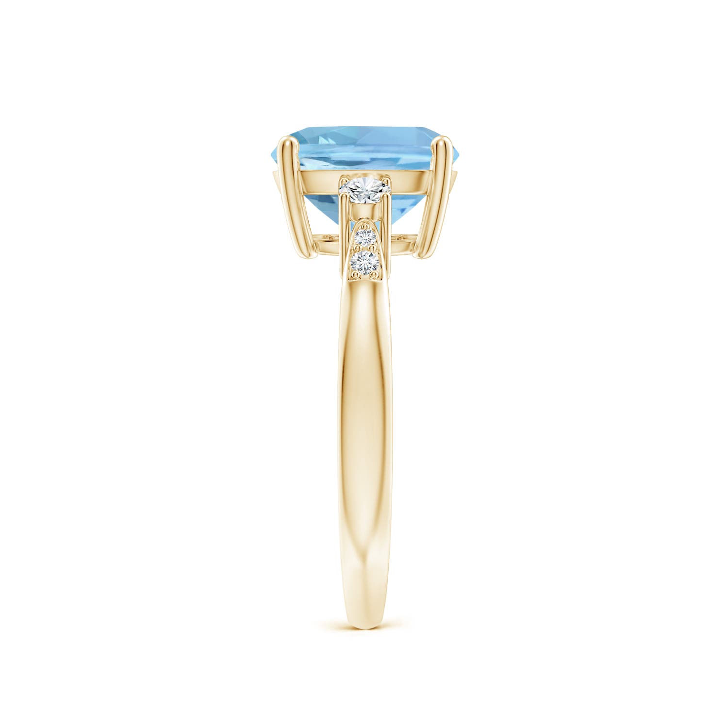 AAAA - Aquamarine / 2.87 CT / 14 KT Yellow Gold