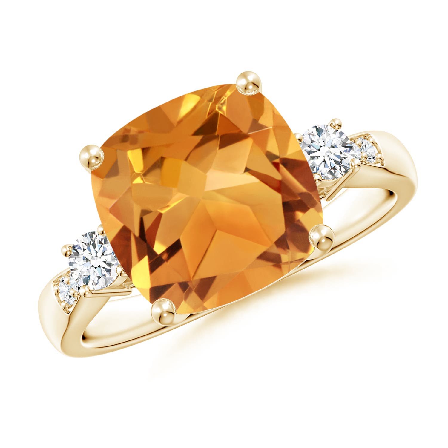 AA - Citrine / 3.65 CT / 14 KT Yellow Gold