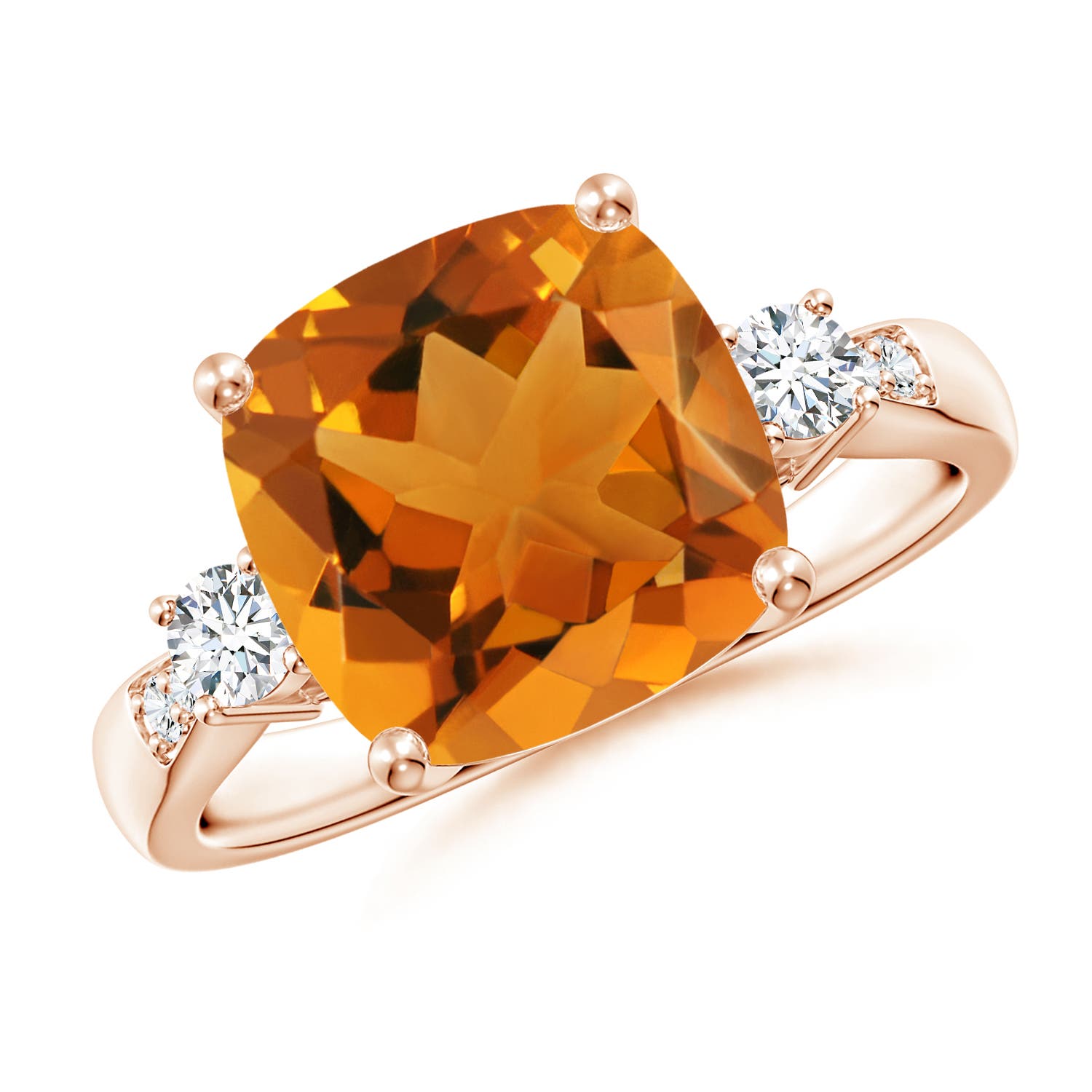 AAA - Citrine / 3.65 CT / 14 KT Rose Gold