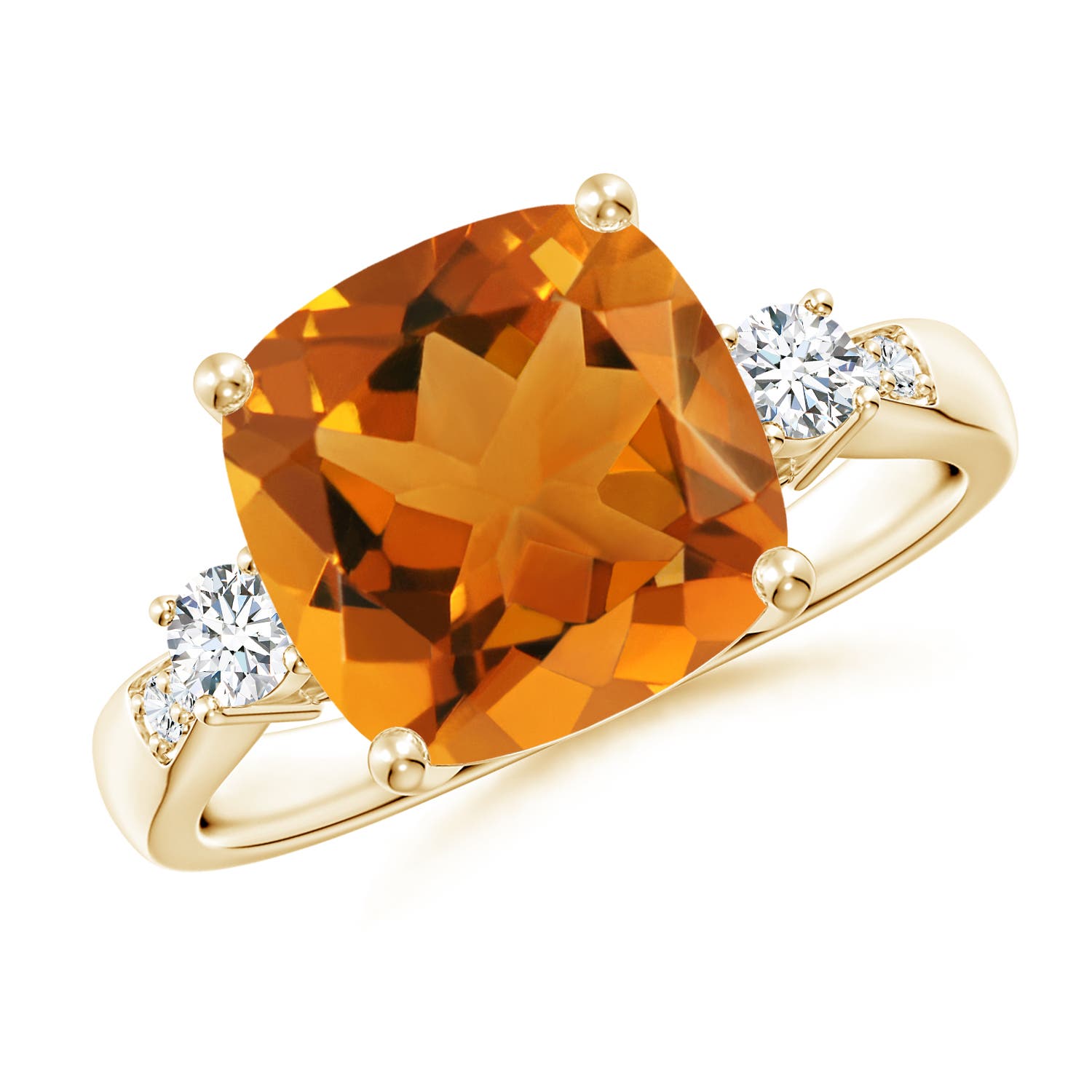 AAA - Citrine / 3.65 CT / 14 KT Yellow Gold