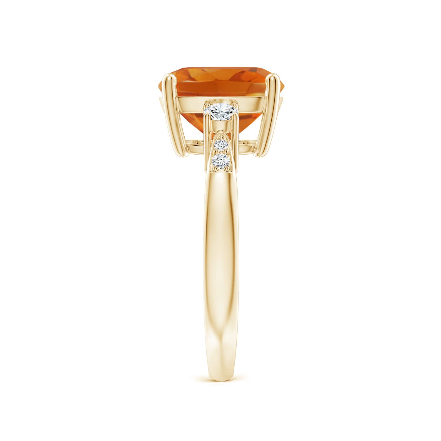 AAA - Citrine / 3.65 CT / 14 KT Yellow Gold