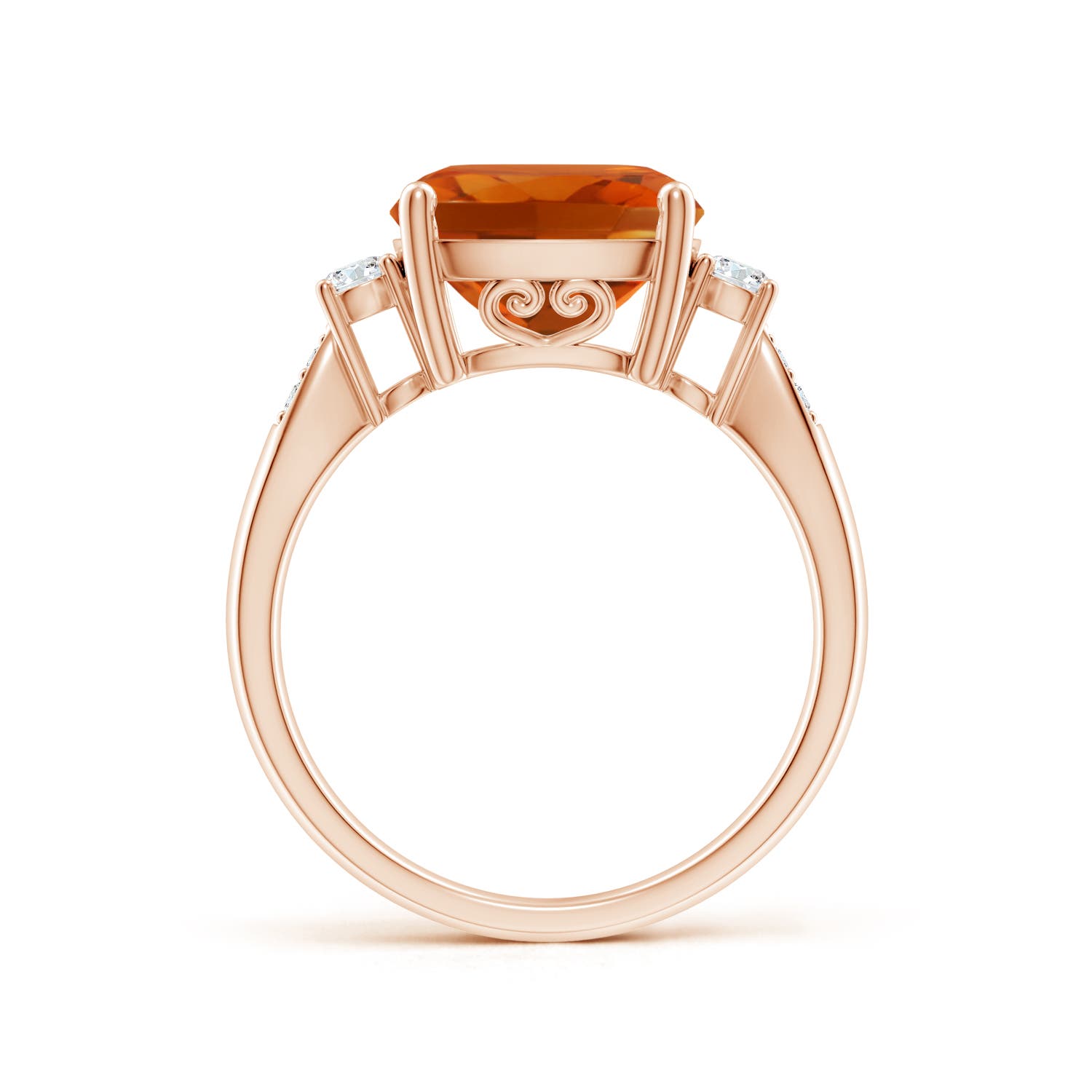 AAAA - Citrine / 3.65 CT / 14 KT Rose Gold