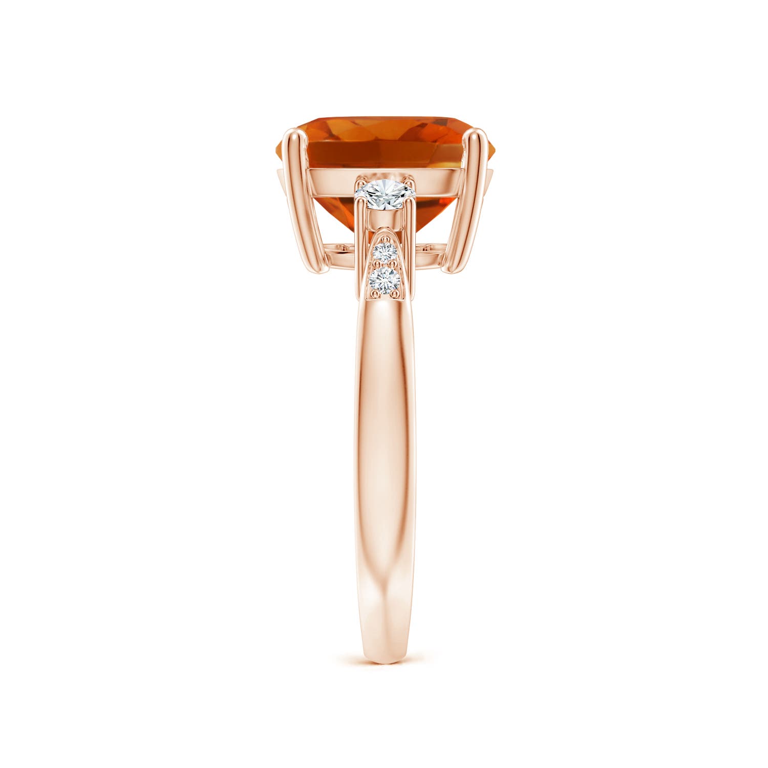 AAAA - Citrine / 3.65 CT / 14 KT Rose Gold