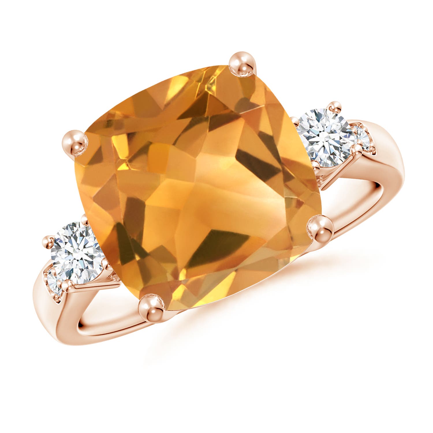 A - Citrine / 4.85 CT / 14 KT Rose Gold