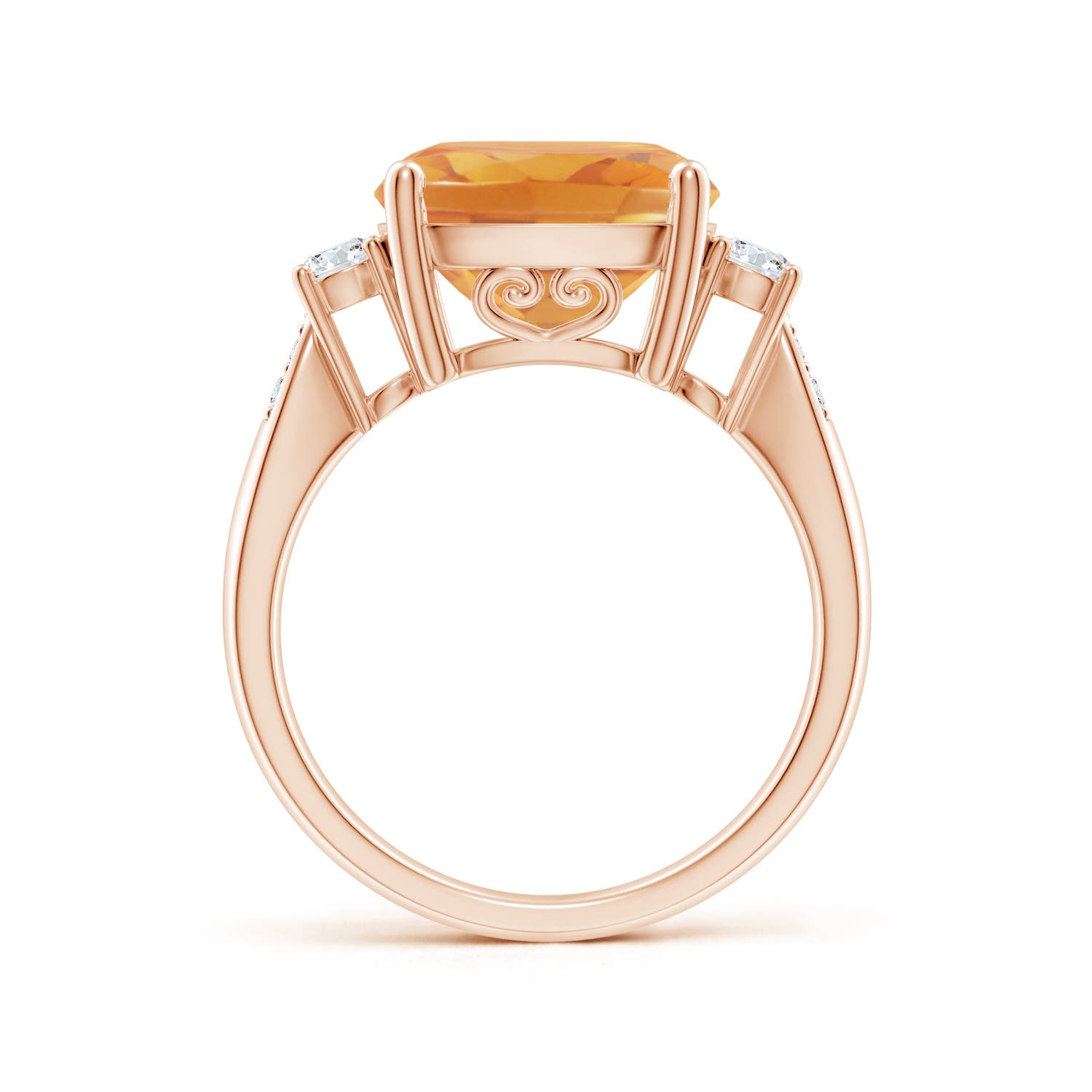 A - Citrine / 4.85 CT / 14 KT Rose Gold