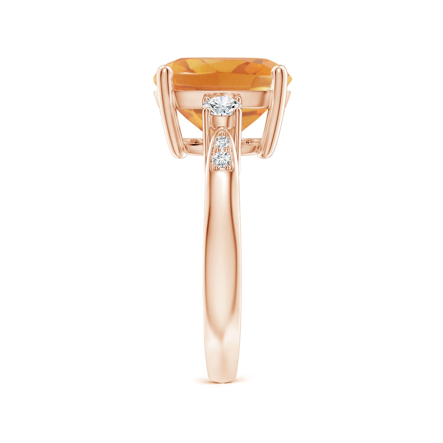 A - Citrine / 4.85 CT / 14 KT Rose Gold