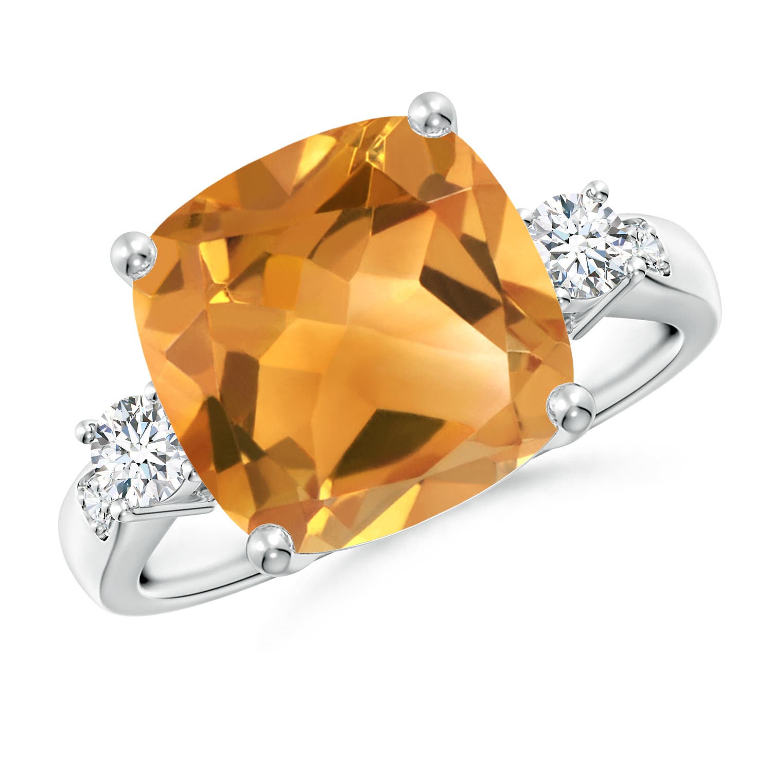 A - Citrine / 4.85 CT / 14 KT White Gold