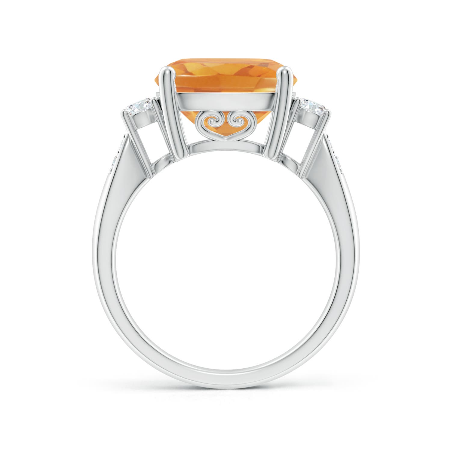 A - Citrine / 4.85 CT / 14 KT White Gold