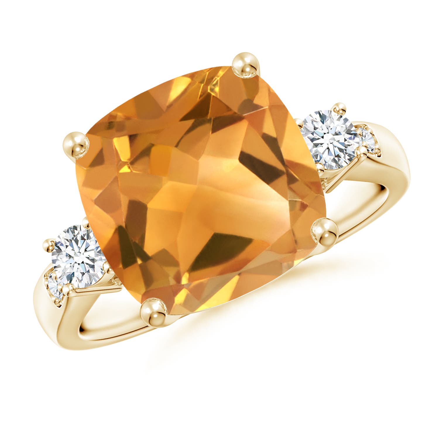 A - Citrine / 4.85 CT / 14 KT Yellow Gold