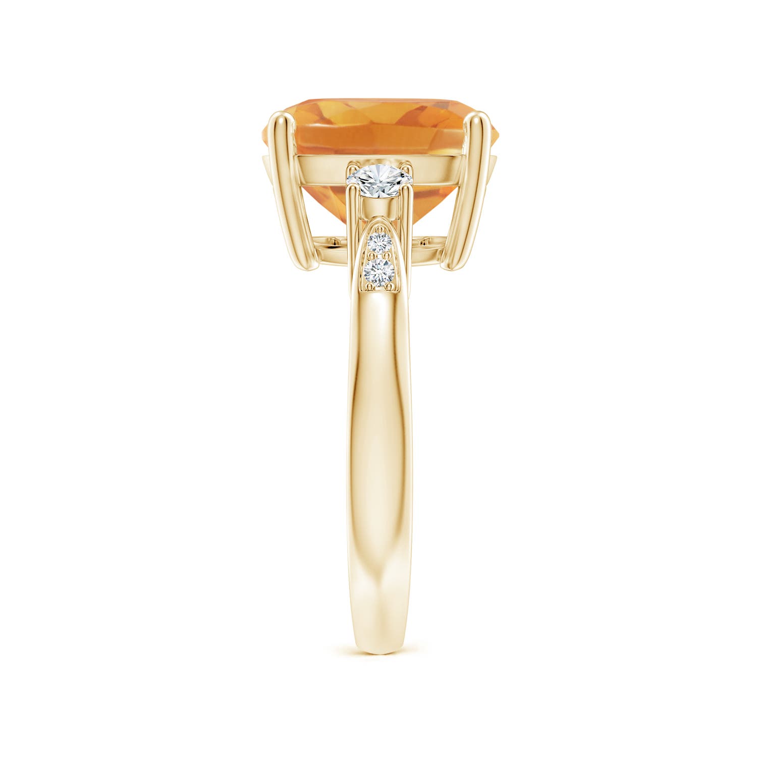 A - Citrine / 4.85 CT / 14 KT Yellow Gold