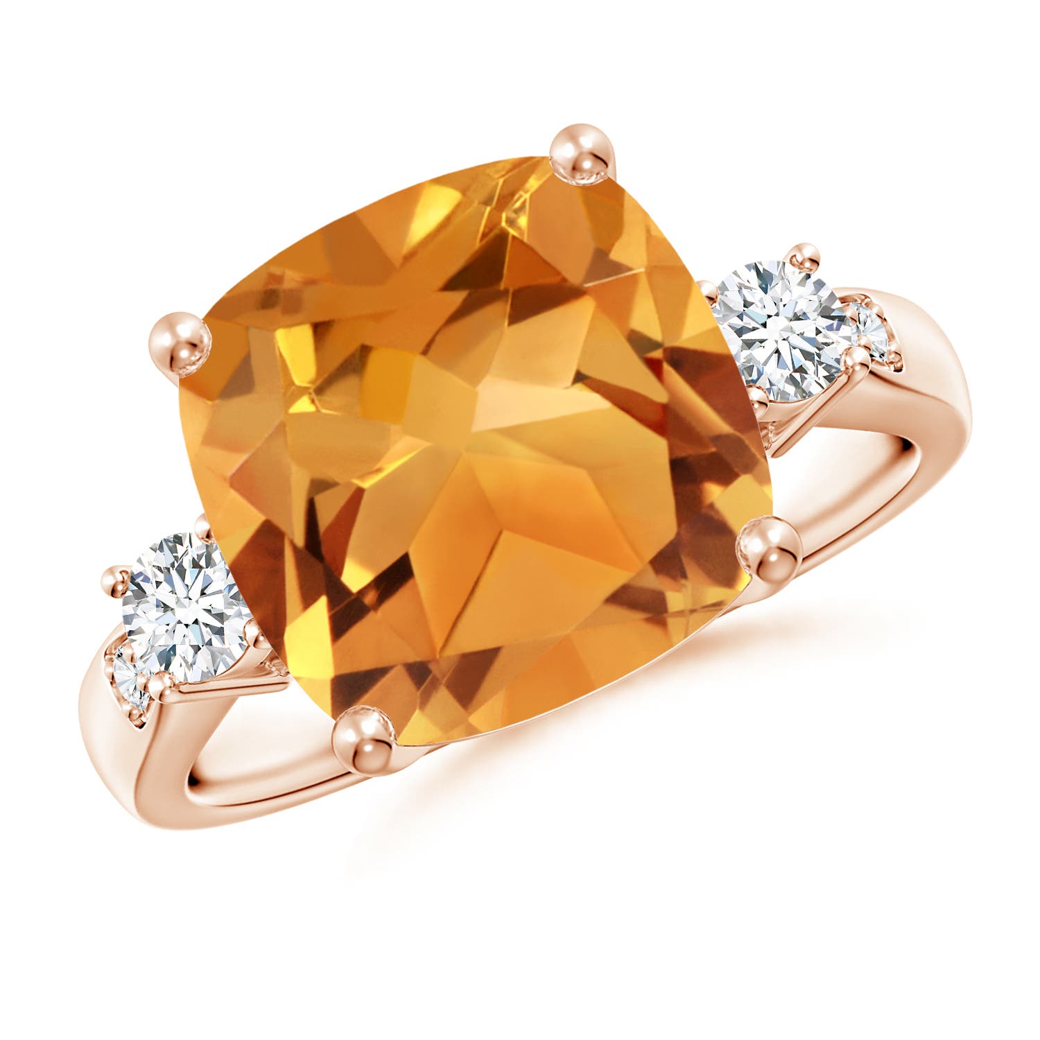 AA - Citrine / 4.85 CT / 14 KT Rose Gold