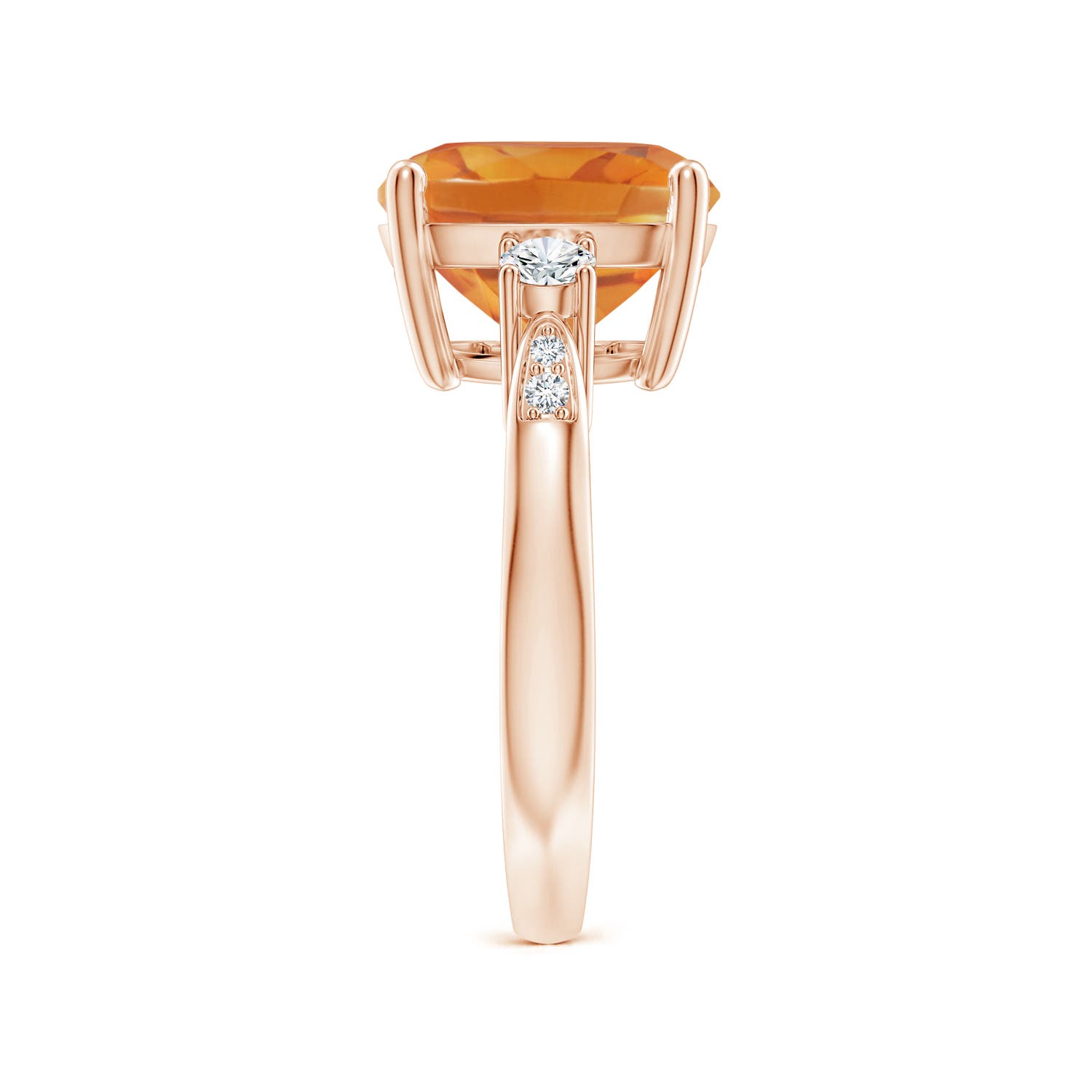 AA - Citrine / 4.85 CT / 14 KT Rose Gold