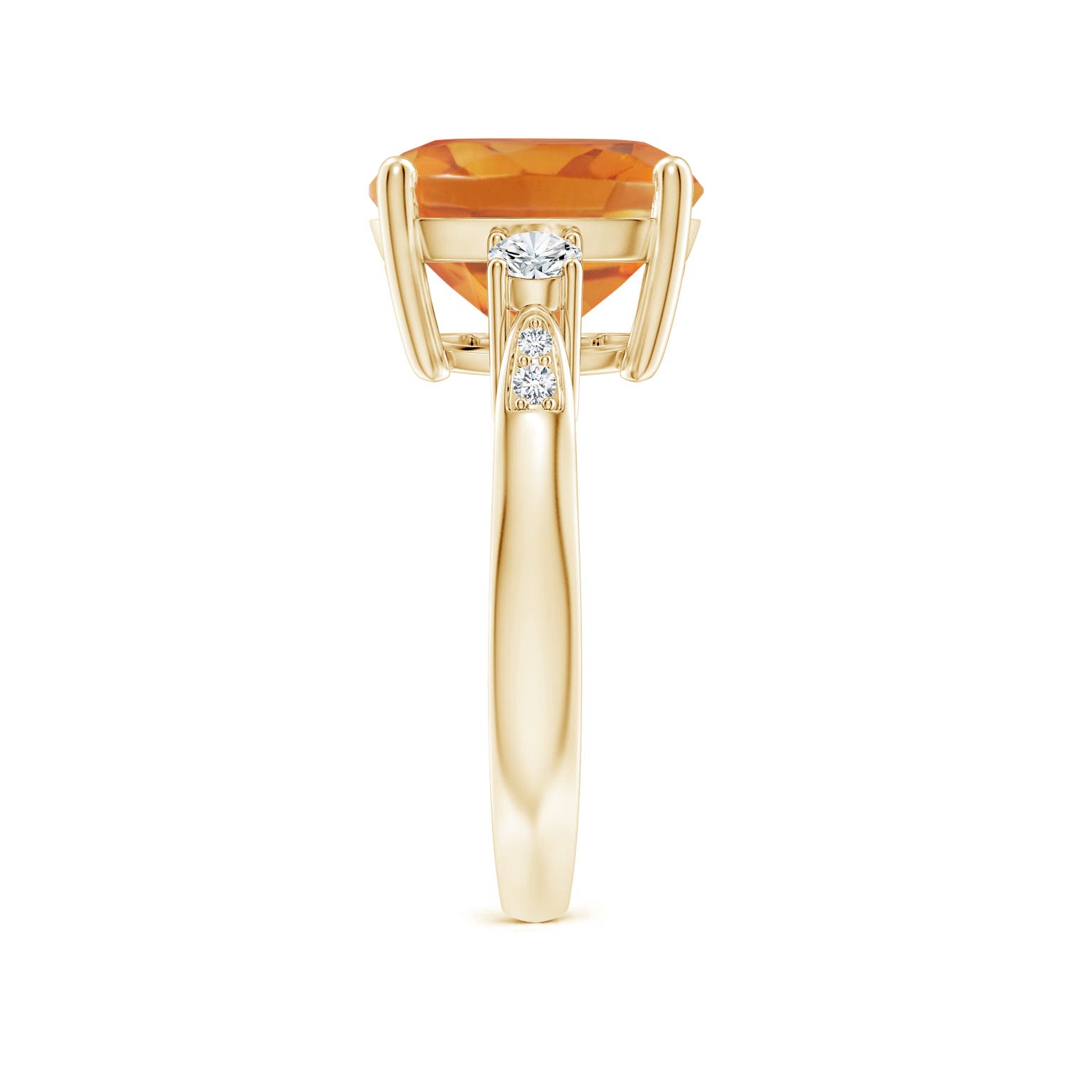 AA - Citrine / 4.85 CT / 14 KT Yellow Gold