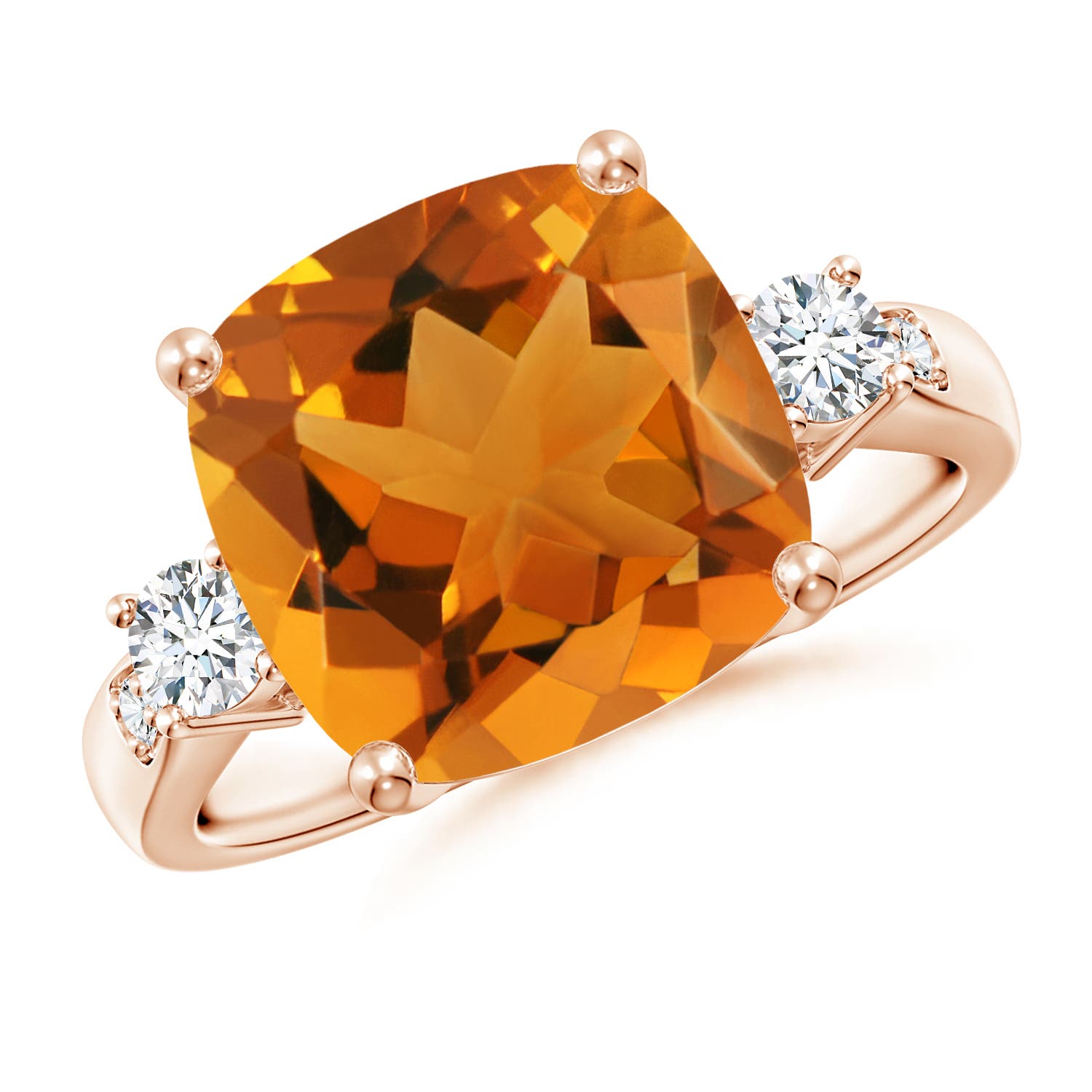 AAA - Citrine / 4.85 CT / 14 KT Rose Gold