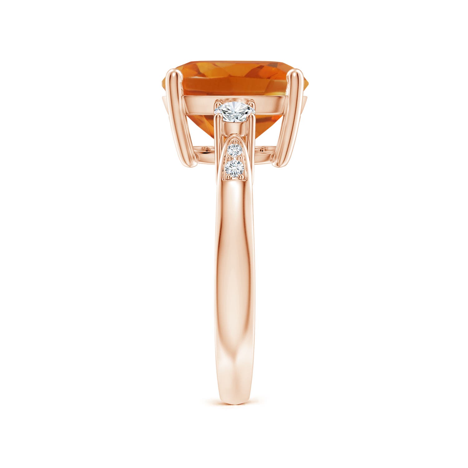 AAA - Citrine / 4.85 CT / 14 KT Rose Gold