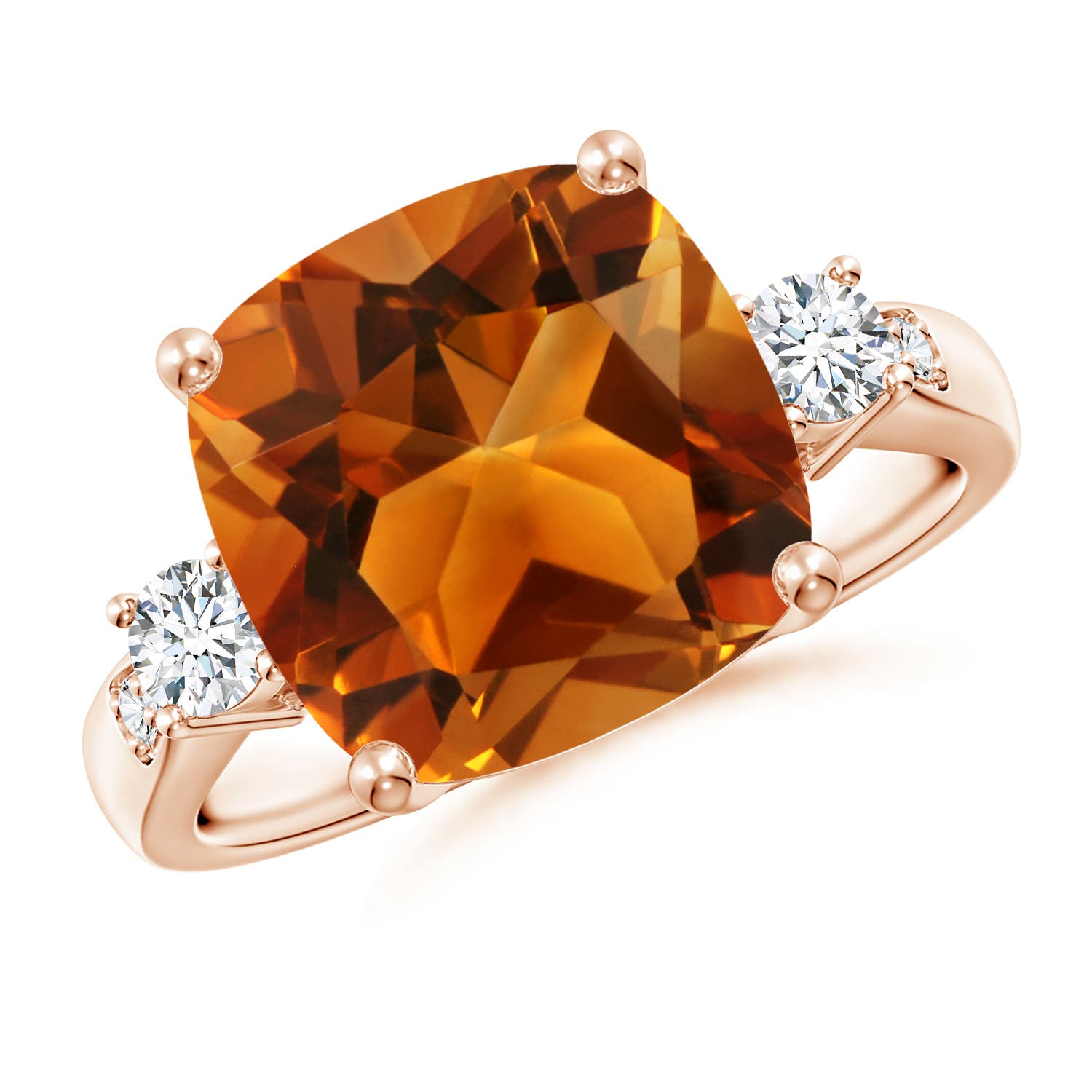 AAAA - Citrine / 4.85 CT / 14 KT Rose Gold