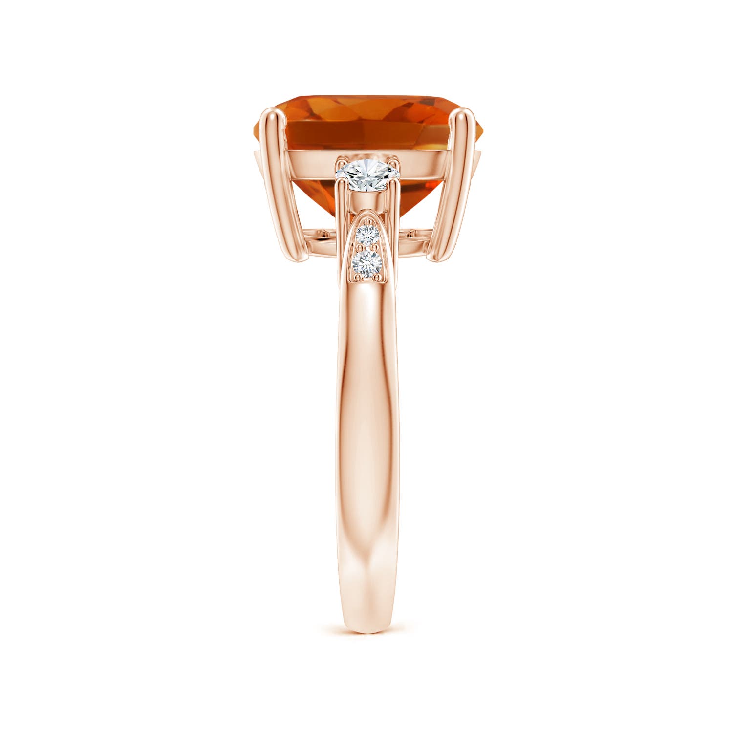 AAAA - Citrine / 4.85 CT / 14 KT Rose Gold