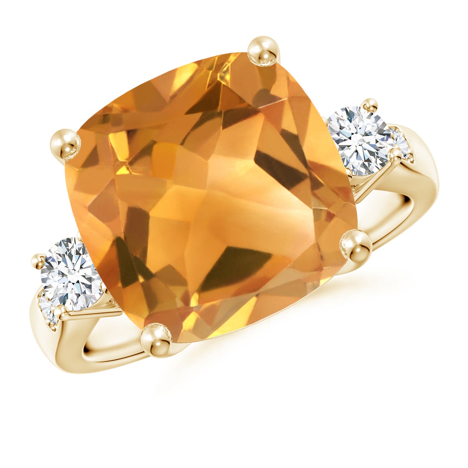 A - Citrine / 6.3 CT / 14 KT Yellow Gold