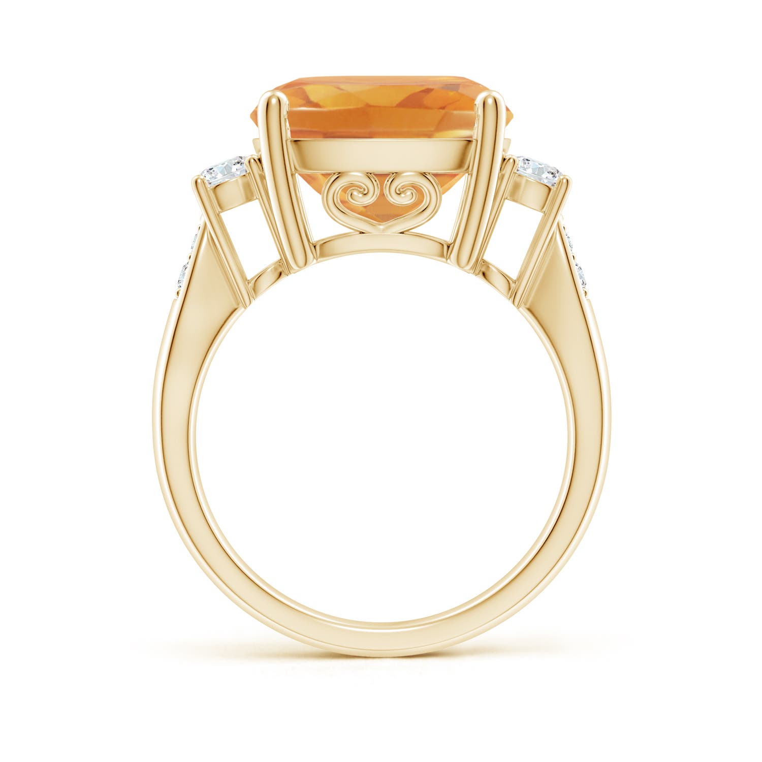 A - Citrine / 6.3 CT / 14 KT Yellow Gold