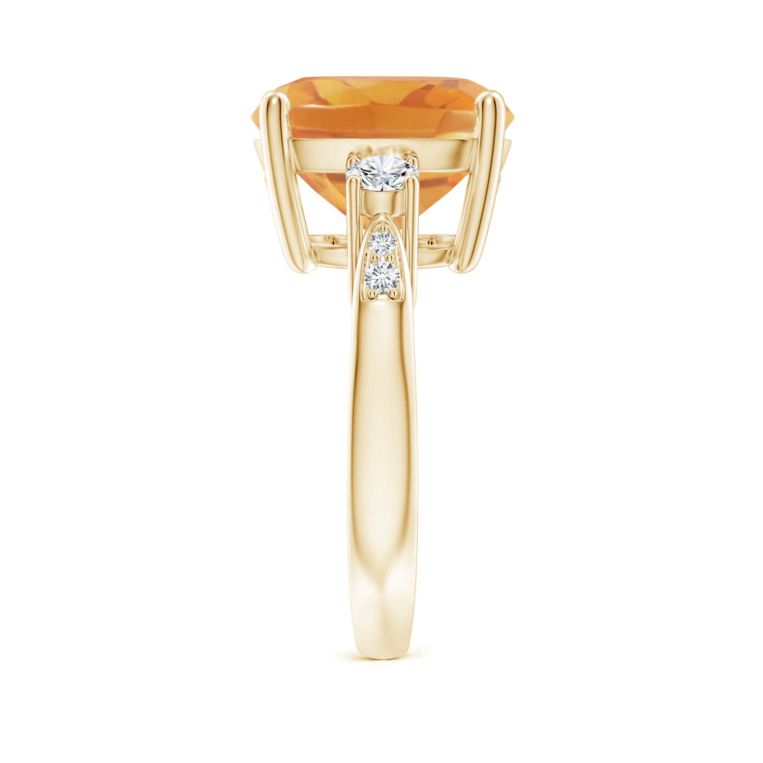 A - Citrine / 6.3 CT / 14 KT Yellow Gold