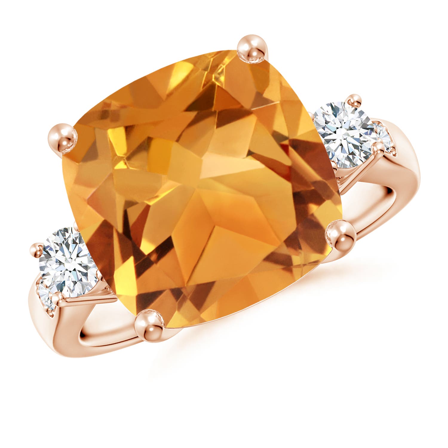 AA - Citrine / 6.3 CT / 14 KT Rose Gold