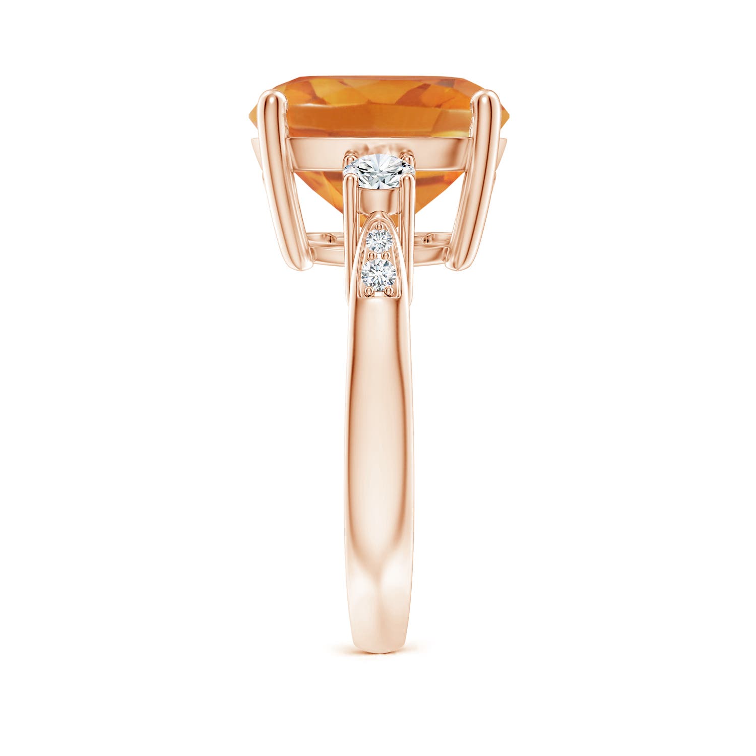 AA - Citrine / 6.3 CT / 14 KT Rose Gold