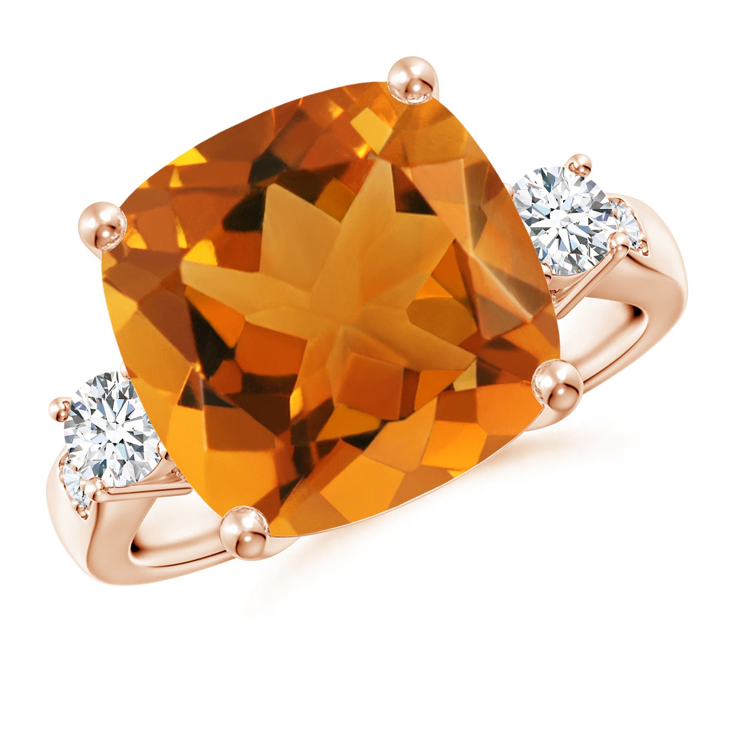 AAA - Citrine / 6.3 CT / 14 KT Rose Gold