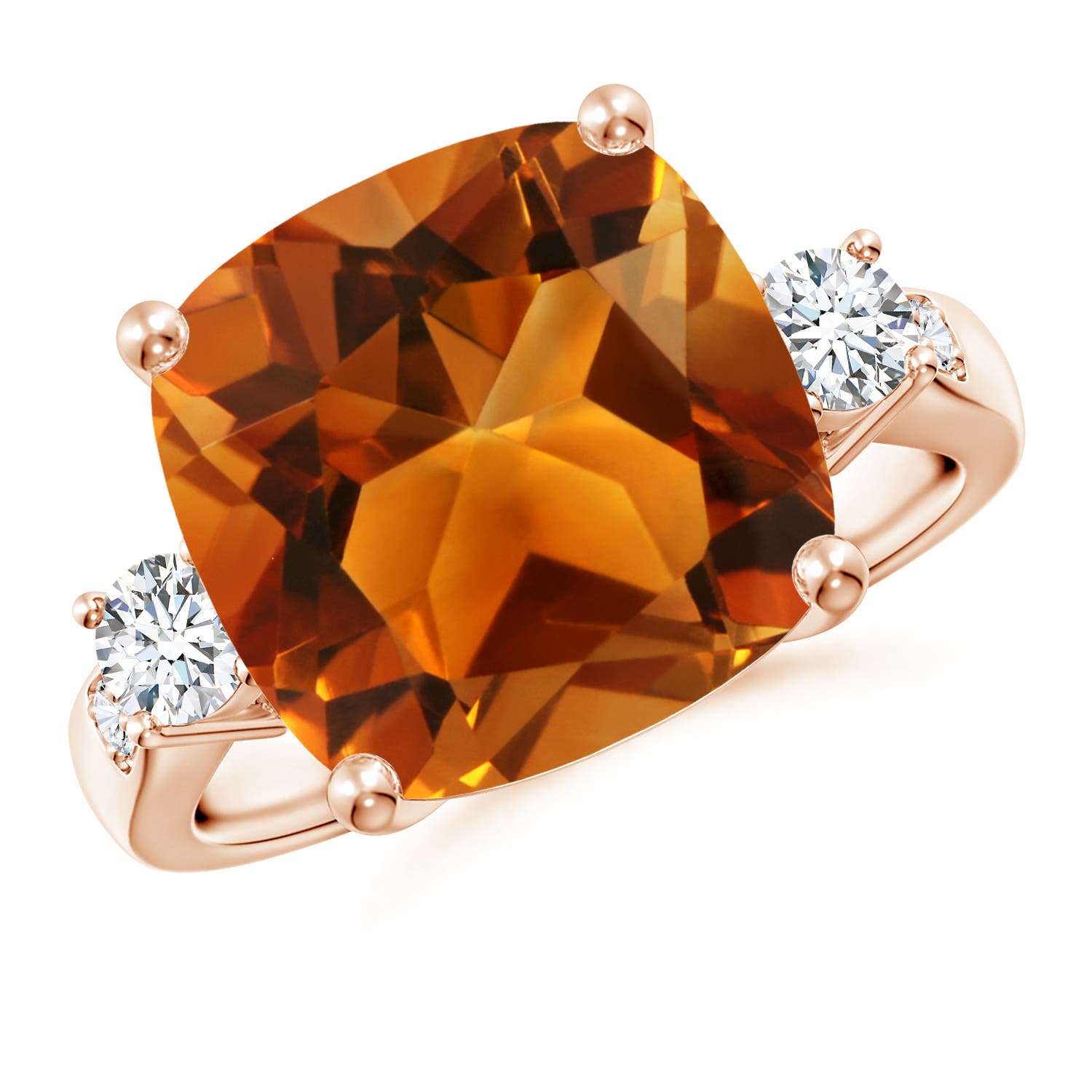 AAAA - Citrine / 6.3 CT / 14 KT Rose Gold