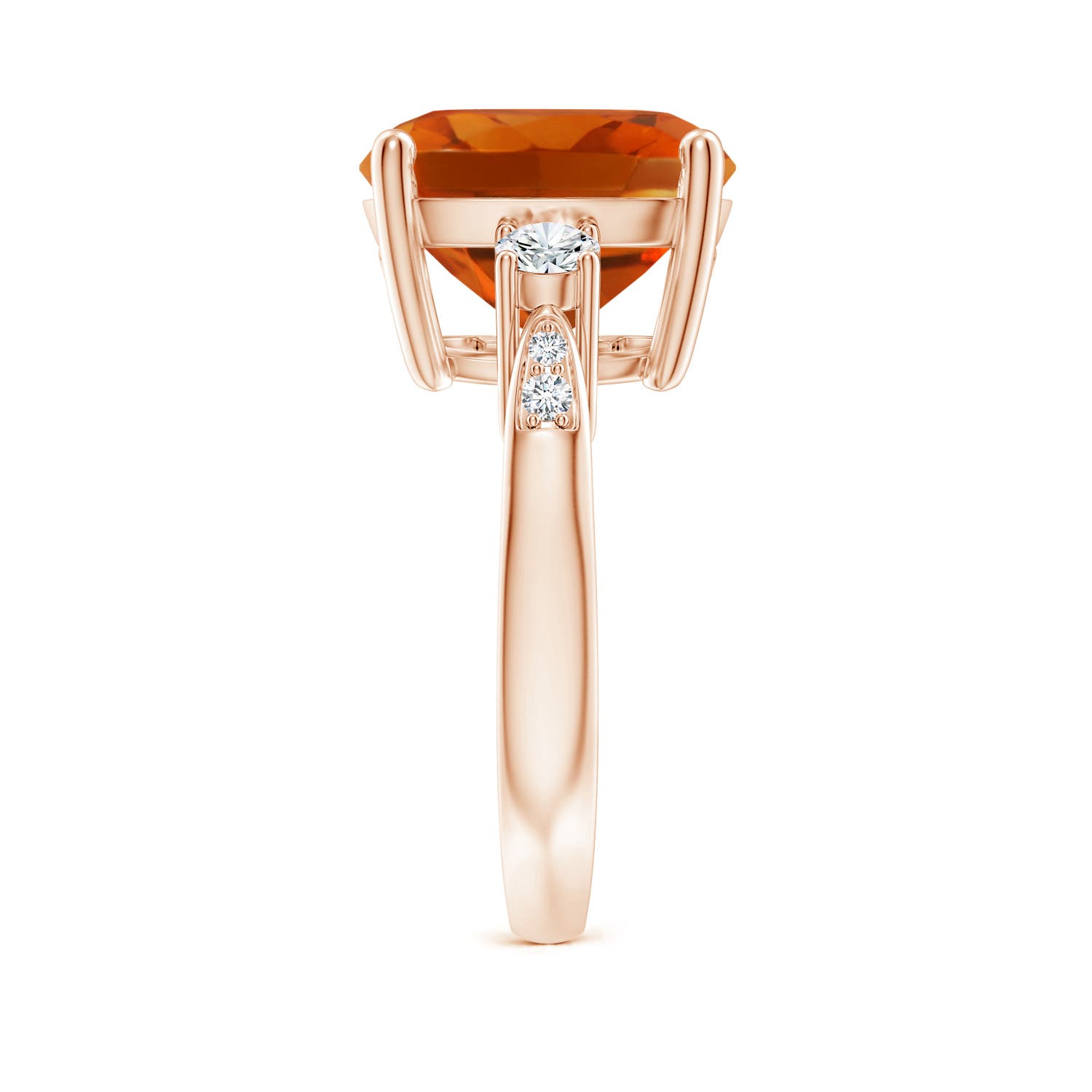 AAAA - Citrine / 6.3 CT / 14 KT Rose Gold