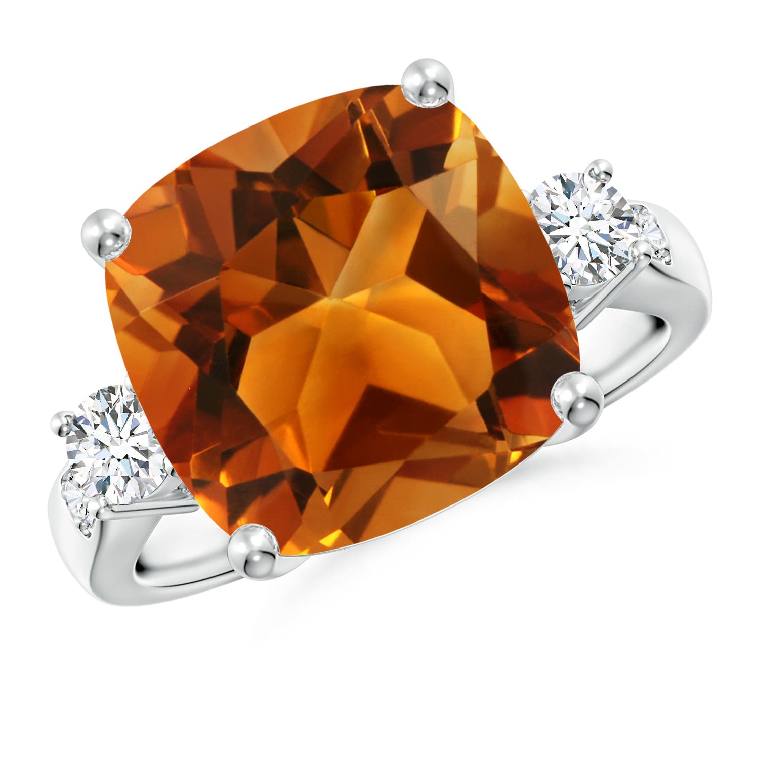 AAAA - Citrine / 6.3 CT / 14 KT White Gold