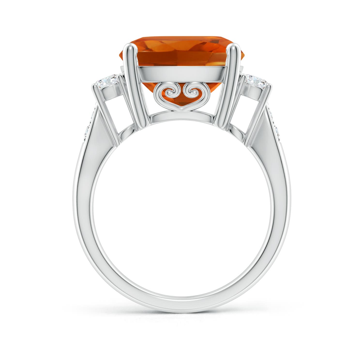 AAAA - Citrine / 6.3 CT / 14 KT White Gold