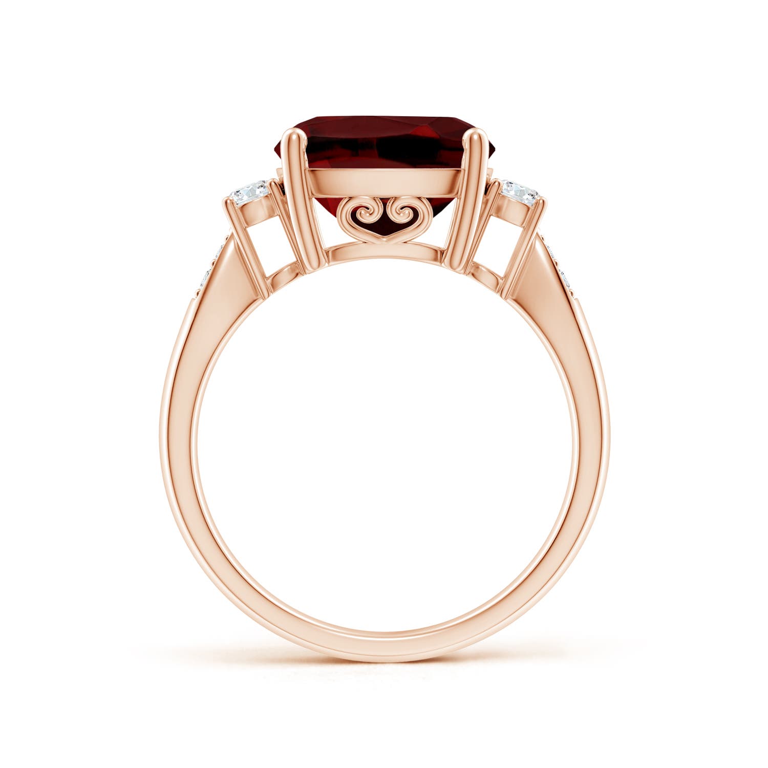 AAAA - Garnet / 4.4 CT / 14 KT Rose Gold