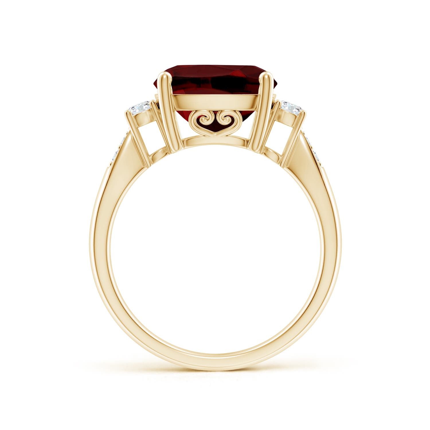 AAAA - Garnet / 4.4 CT / 14 KT Yellow Gold