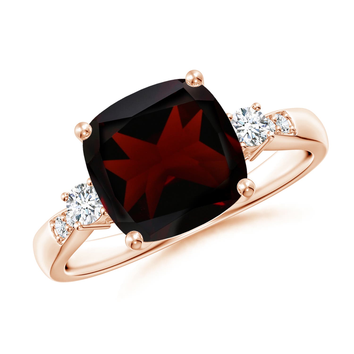 A - Garnet / 3.77 CT / 14 KT Rose Gold