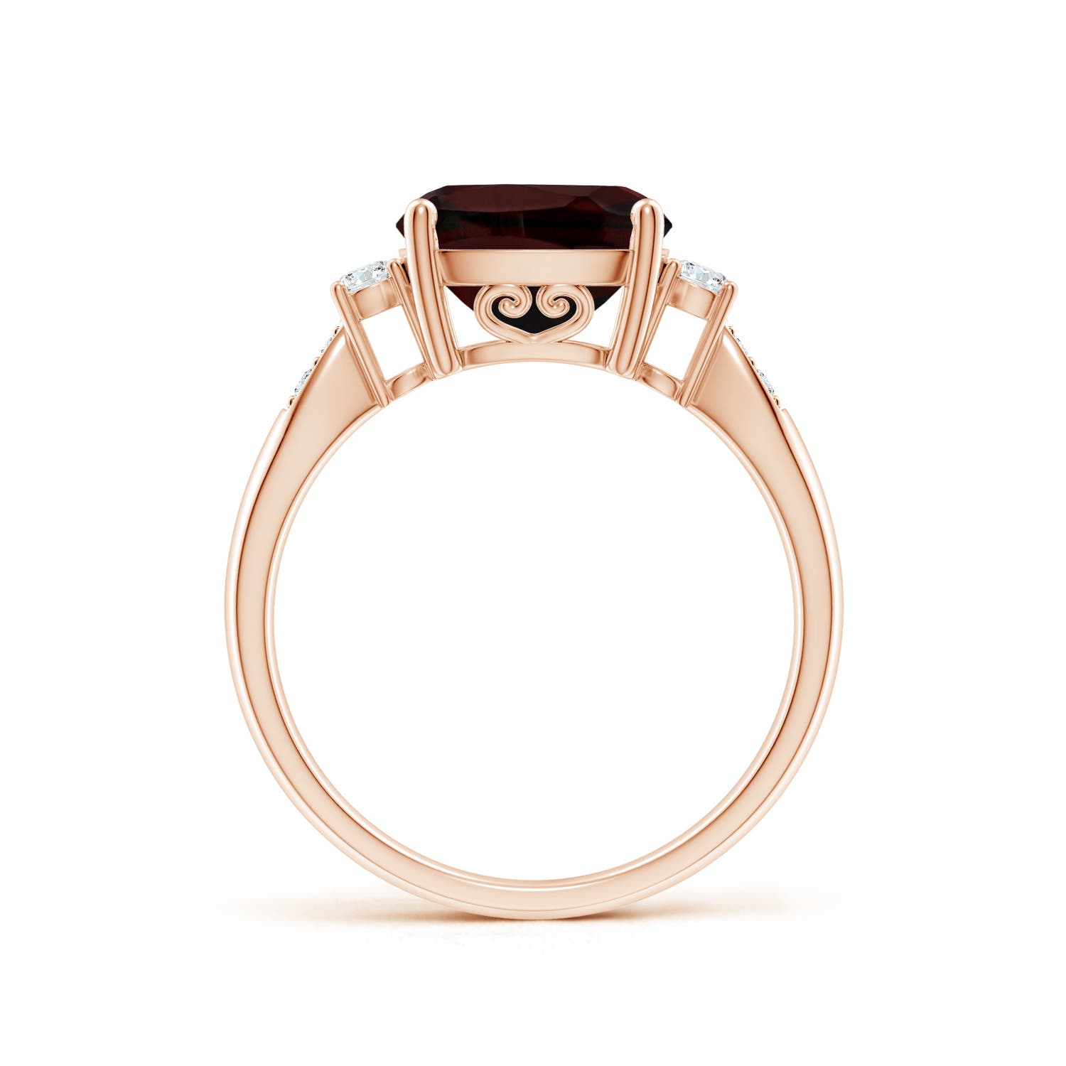 A - Garnet / 3.77 CT / 14 KT Rose Gold