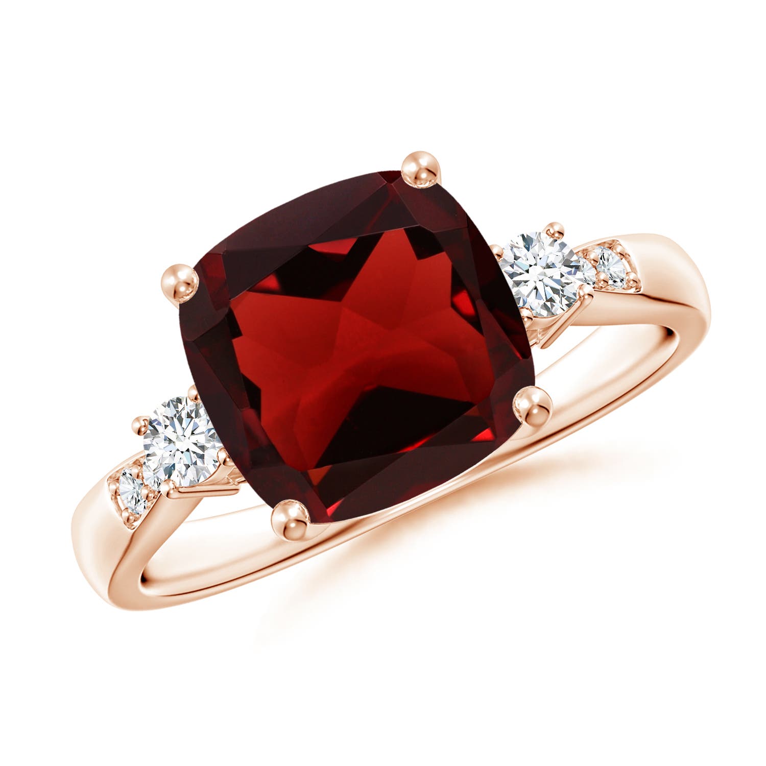 AAA - Garnet / 3.77 CT / 14 KT Rose Gold