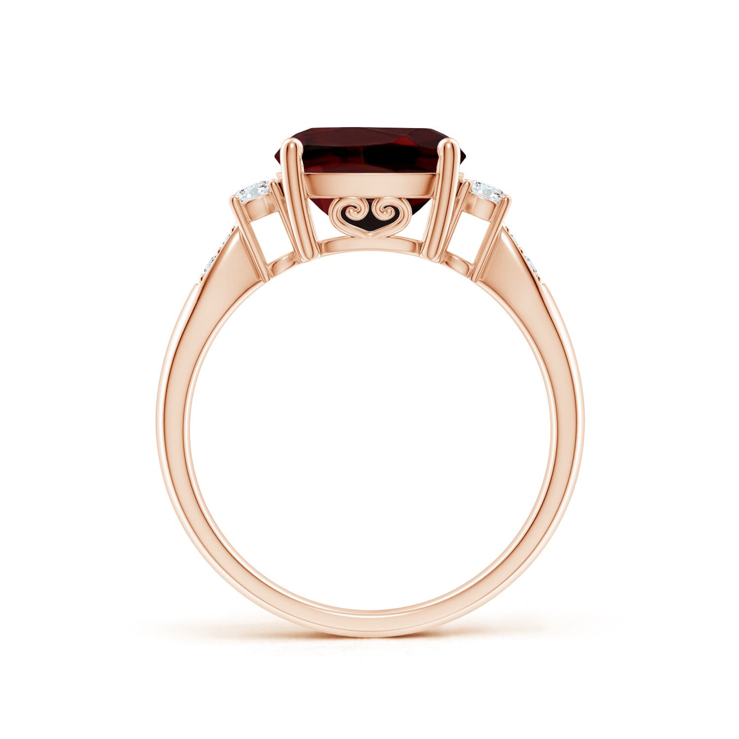 AAA - Garnet / 3.77 CT / 14 KT Rose Gold