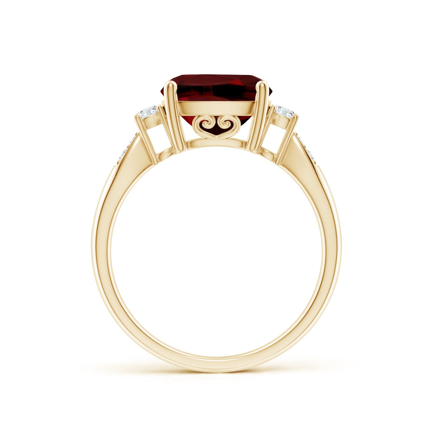 AAAA - Garnet / 3.77 CT / 14 KT Yellow Gold