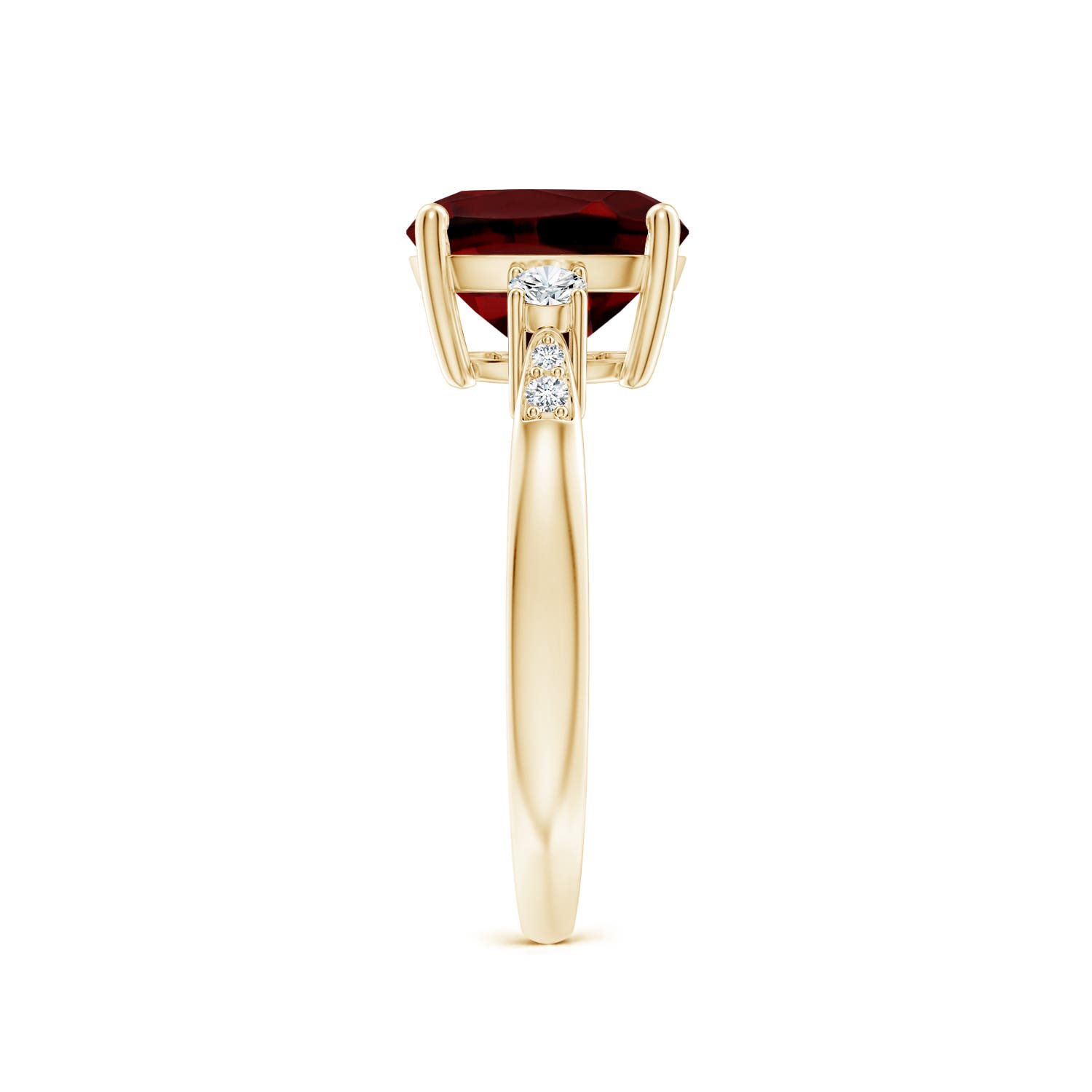 AAAA - Garnet / 3.77 CT / 14 KT Yellow Gold